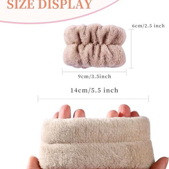 BOGOWomen's Face Washing Wristbands Wrist Towels for Washing Face 1 set(2 bands) - Picture 7 of 16